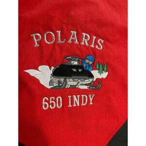 Vintage 3X Polaris 650 Indy Snowmobile Bomber Jacket USA  West Ark